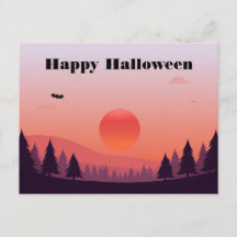 Tarjeta de felicitación de Halloween espeluznante