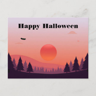 Tarjeta de felicitación de Halloween espeluznante