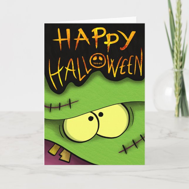 Tarjeta de felicitación de Halloween para los (Anverso)