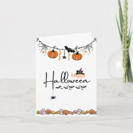 Tarjeta de felicitación de Halloween Tarjeta de fe