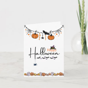 Tarjeta de felicitación de Halloween Tarjeta de fe