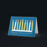 Tarjeta de felicitación de Hannukah<br><div class="desc">La tarjeta de felicitación feliz de Hannukah se puede modificar para requisitos particulares y personalizar con su muy para poseer el mensaje especial.</div>