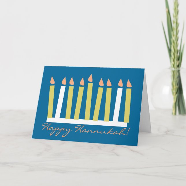 Tarjeta de felicitación de Hannukah (Anverso)