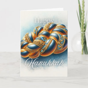 Tarjeta de felicitación de Hanukkah feliz - Aquare