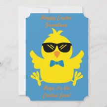 Tarjeta de felicitación de Happy Easter Grandson