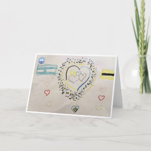 Tarjeta de felicitación de Heart Israel