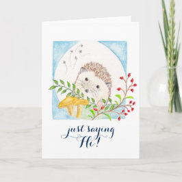 Tarjeta de felicitación de Hedgeghog