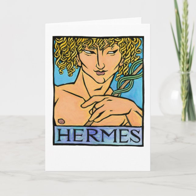 Tarjeta de felicitación de Hermes (Anverso)
