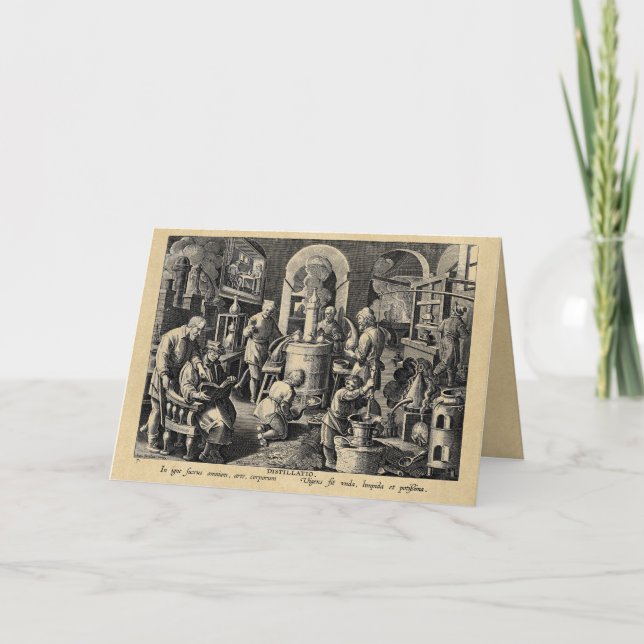 Tarjeta de felicitación de herramientas de alquimi (Anverso)