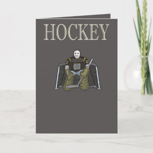 Tarjeta de felicitación de hockey