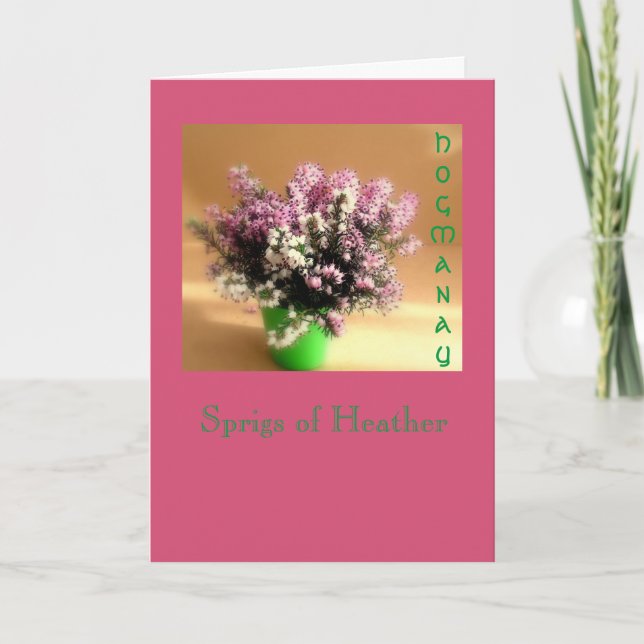 Tarjeta de felicitación de Hogmanay (Anverso)