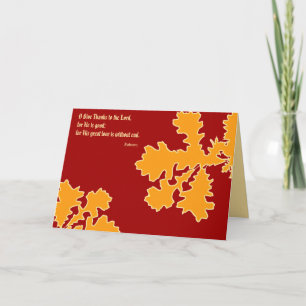 Tarjeta de felicitación de hojas de roble de Acció