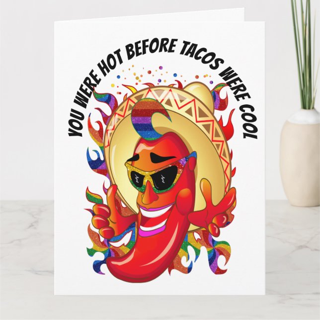 Tarjeta de felicitación de Hot Pepper Compliment (Anverso)