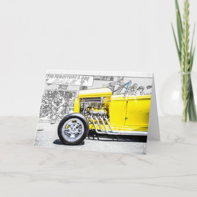 Tarjeta de felicitación de Hot Rod (Anverso)