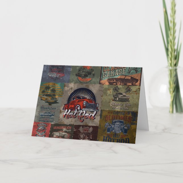 Tarjeta de felicitación de Hot Rod (Anverso)