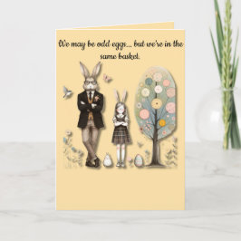 Tarjeta de felicitación de huevos raros