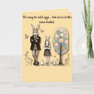 Tarjeta de felicitación de huevos raros