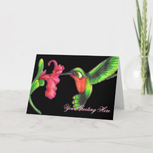Tarjeta de felicitación de Hummingbird