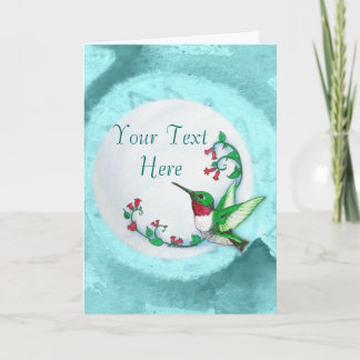 Tarjeta de felicitación de Hummingbird