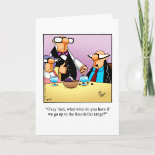 Tarjeta de felicitación de humor de aniversario "S