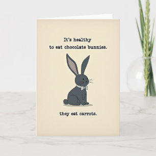 Tarjeta de Felicitación de Humor de Conejo