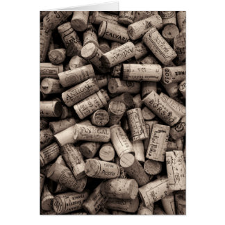 Tarjeta de Felicitación de Humor de Corcho de Vino