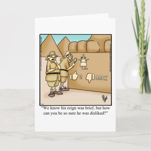 Tarjeta de felicitación de humor de divorcio diver (Anverso)
