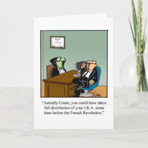 Tarjeta de felicitación de humor de Halloween dive
