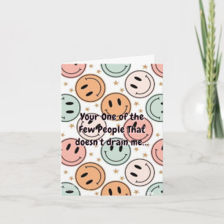 Tarjeta de felicitación de humor de introvertido d