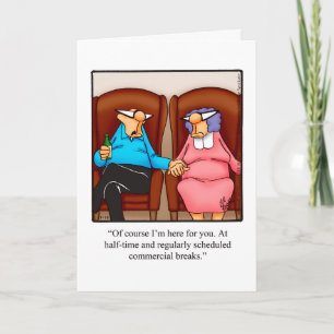 Tarjeta de felicitación de humor divertido para an
