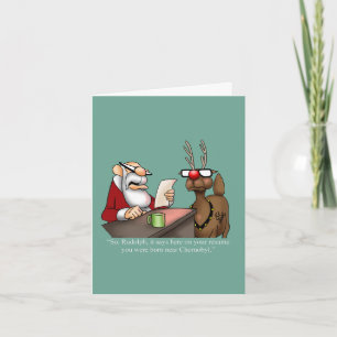 Tarjeta de Felicitación de Humor Navideño Divertid