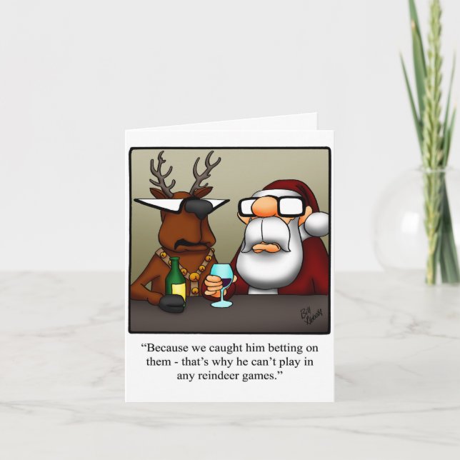 tarjeta de felicitación de humor para Navidades gr (Anverso)