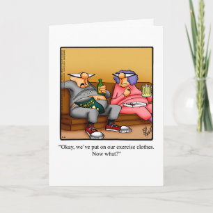 Tarjeta de felicitación de humor por aniversario d