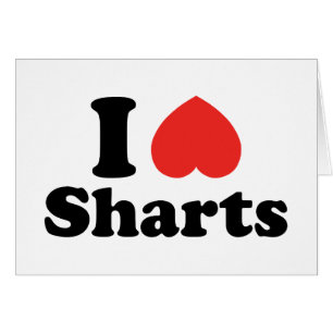Tarjeta de felicitación de I Heart Sharts