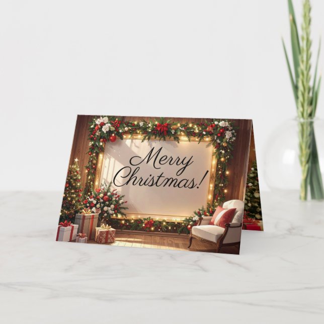 Tarjeta de felicitación de imagen de Navidad 3 (Anverso)
