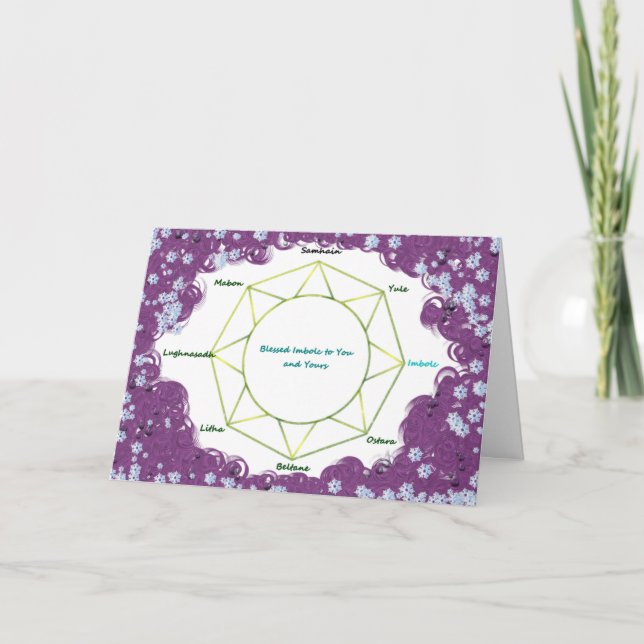 Tarjeta de felicitación de Imbolc (Anverso)