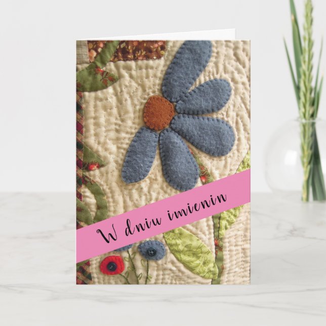 Tarjeta de felicitación de imieniny (Anverso)