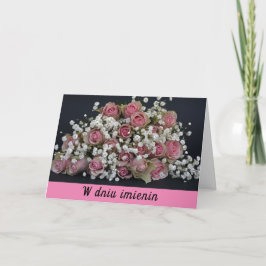 Tarjeta de felicitación de imieniny