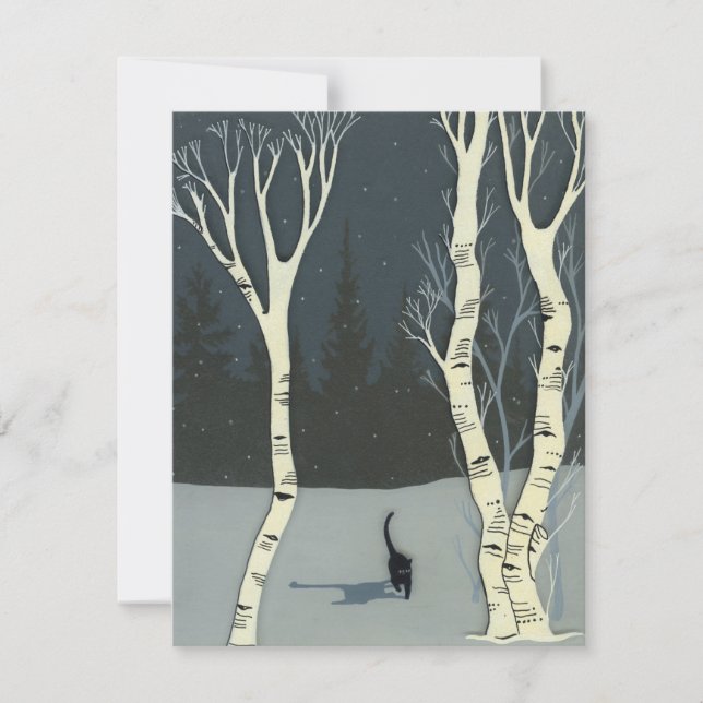 Tarjeta de felicitación de invierno (Anverso)