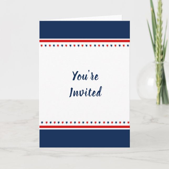 Tarjeta de felicitación de invitación doblada 5x7 (Anverso)