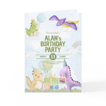Tarjeta de Felicitación de Invitaciones de Cumplea