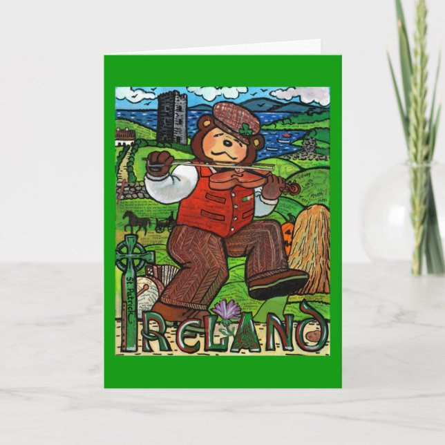 Tarjeta de felicitación de Irlanda (Anverso)
