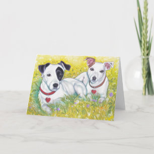 Tarjeta de felicitación de Jack Russell