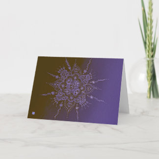 Tarjeta de felicitación de jardín nocturno