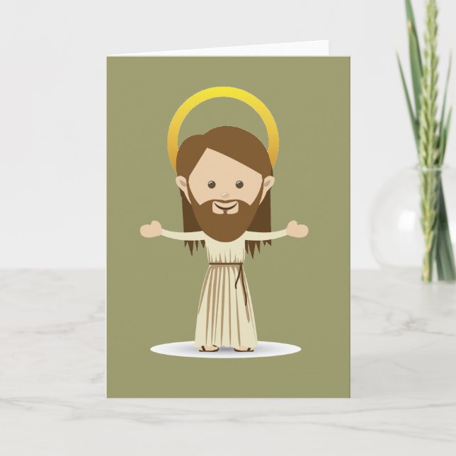 Tarjeta de felicitación de Jesucristo (Anverso)