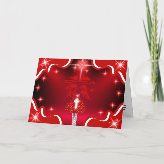 Tarjeta de felicitación de Jesus Savior Redeemer (Anverso)