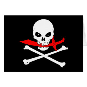 Tarjeta de felicitación de Jolly Roger (imbécil)