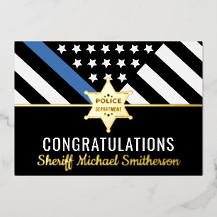 Tarjeta de Felicitación de Jubilación de Sheriff d