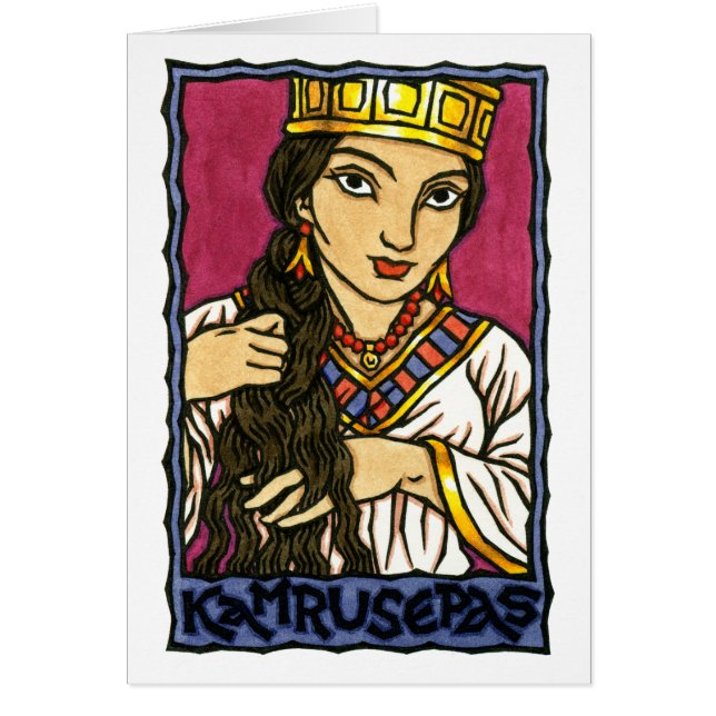 Tarjeta de felicitación de Kamruséth (Frente)