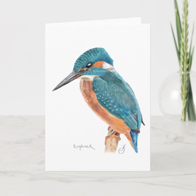 Tarjeta de felicitación de Kingfisher (Anverso)